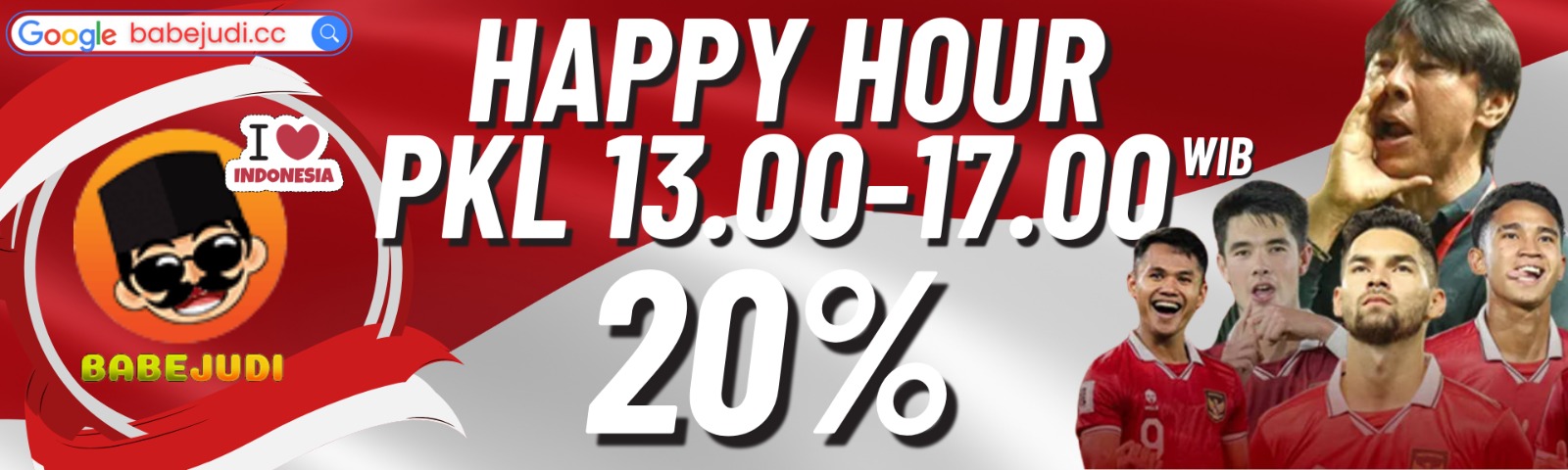 HAPPY HOUR 20%